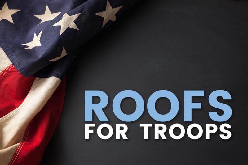 Roofs for Troops Special Offer
